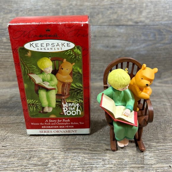 A Story For Pooh 2001 Hallmark Keepsake Christmas Ornament Christopher Robin #3 - Picture 2 of 9